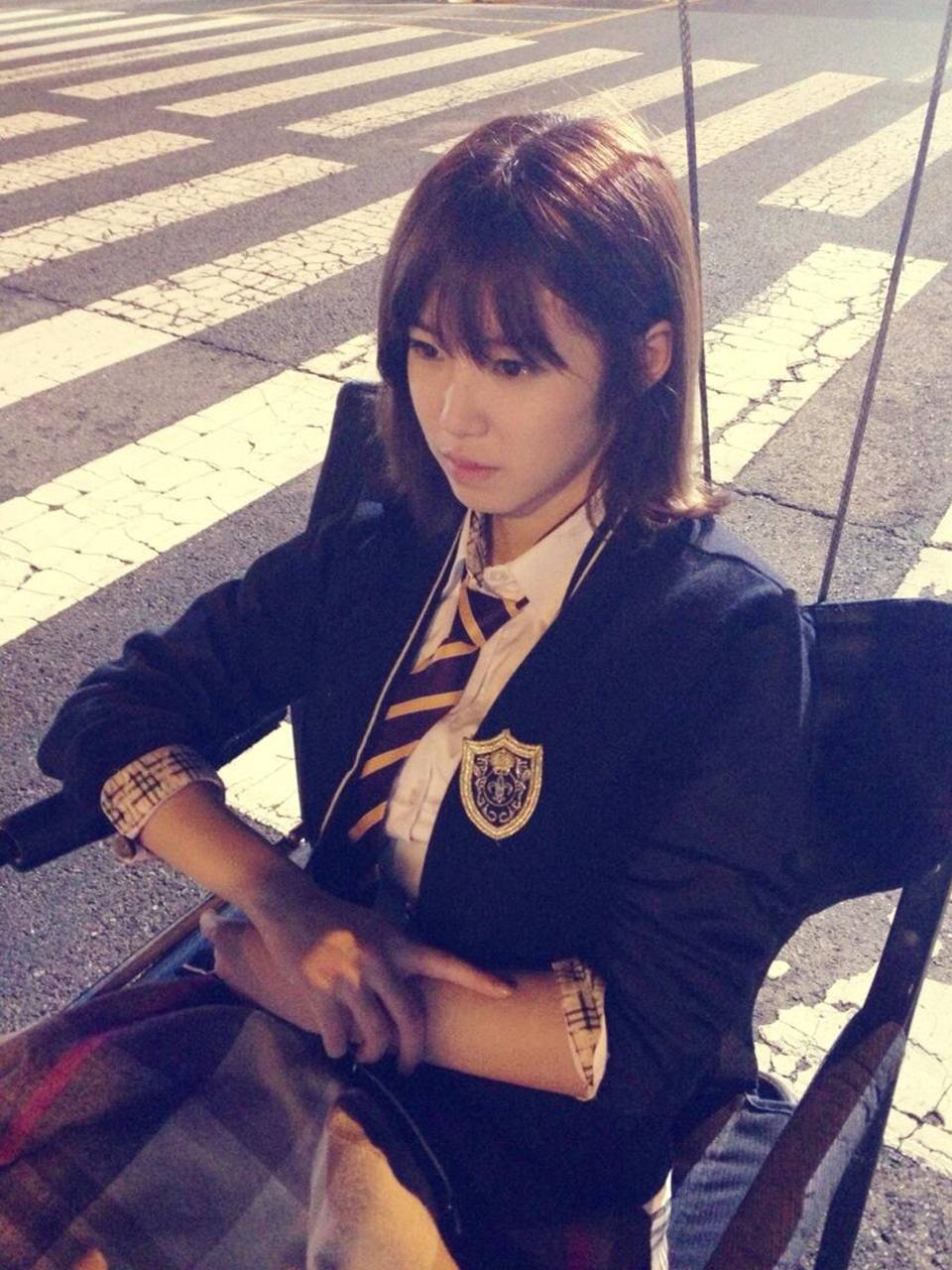 韩国超萌学生妹子自拍照第3张图片