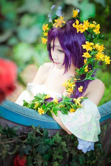 啾小妍SAMA东条希长发公主COS（1）