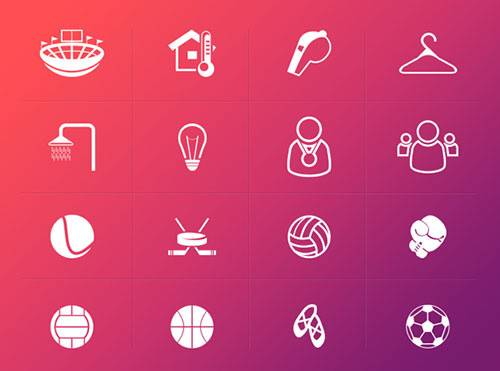 优秀的运动体育类图标ICON素材