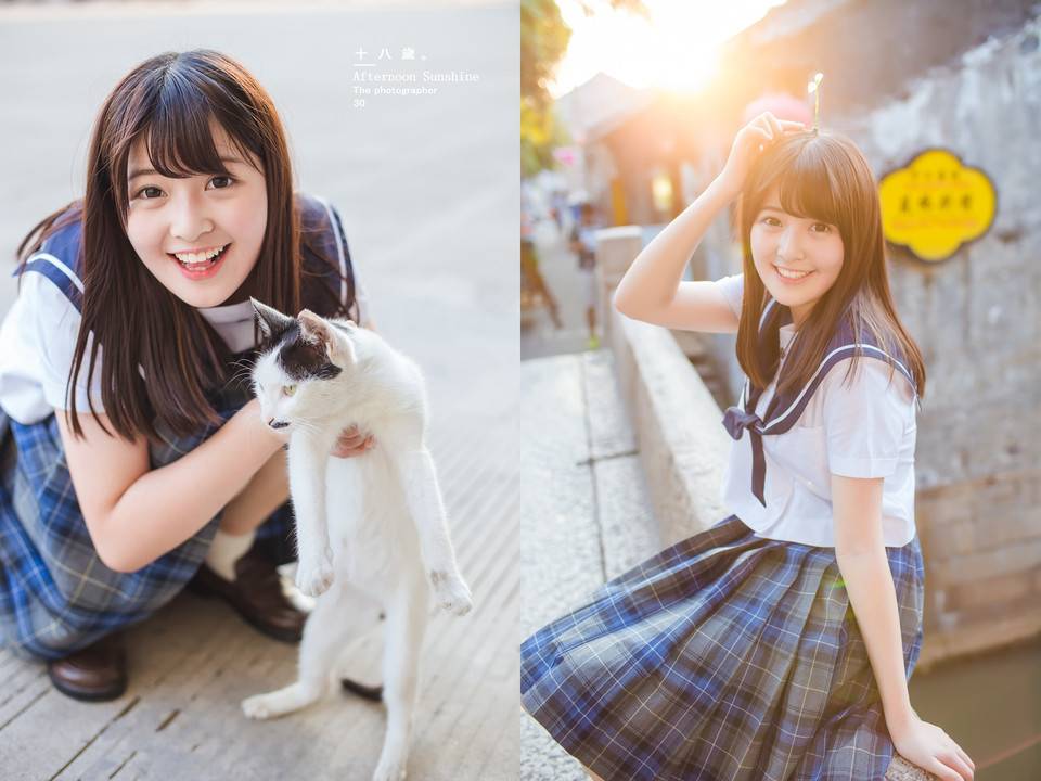 甜美长发少女，第5张