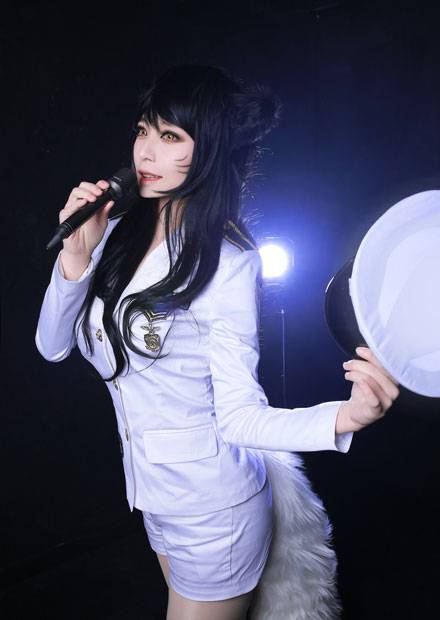 lol阿狸海军风制服性感cos（4）