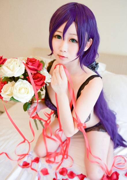 清纯萌妹东条希内衣福利COS（3）