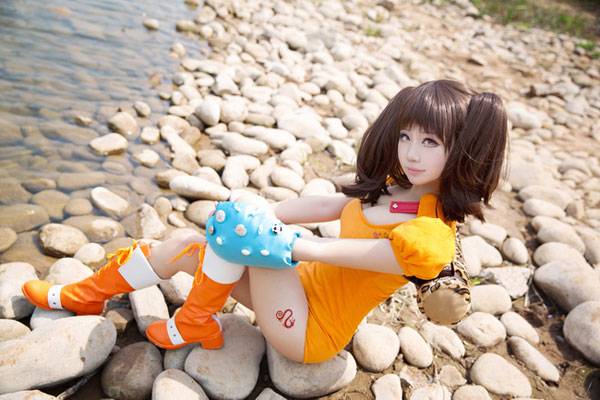 巨乳萌妹《七宗罪》黛安COS（5）