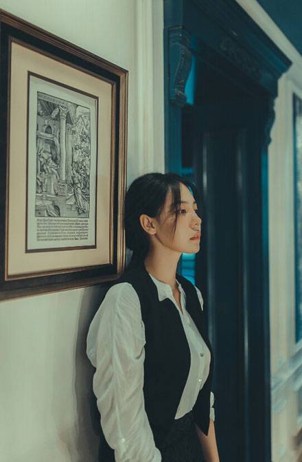 帅气养眼美女复古胶片图片写真（5）