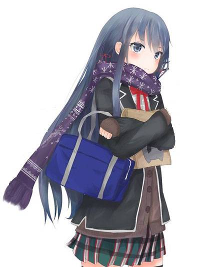 黑长直美少女雪之下雪乃美图(10)