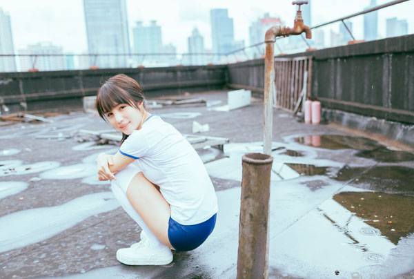 日系小清新少女体操服写真（9）
