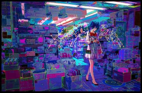 二次元插画大图驾到，请围观