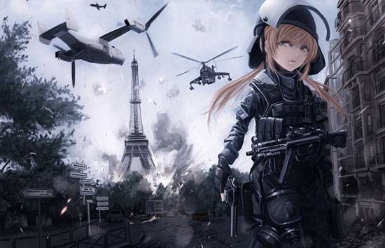 帅气枪械美少女美图(5)