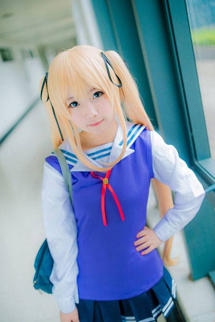 清纯萌妹泽村英梨梨制服COS（2）