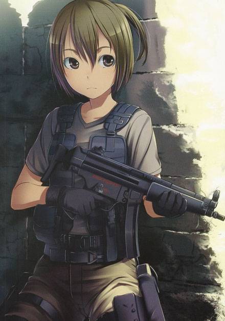 帅气枪械美少女美图二（12）