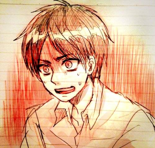 进击的巨人主题手绘插画作品