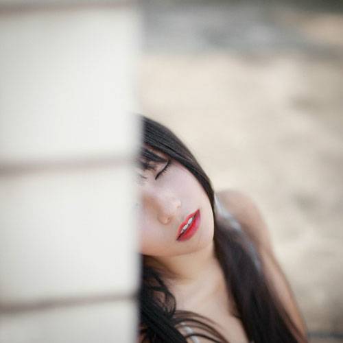 日系红唇美女意境写真（15）