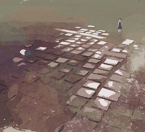 纯（Jun）插画作品图包分享：制服少女的忧郁[121P]