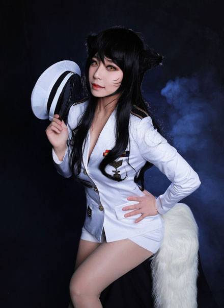 lol阿狸海军风制服性感cos（1）