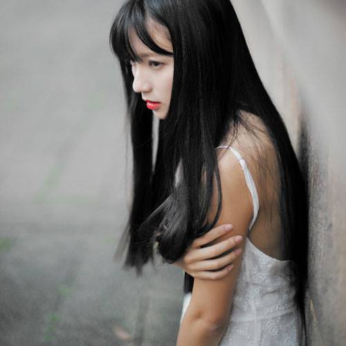 日系红唇美女意境写真（10）