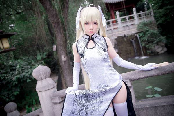 《缘之空》穹妹旗袍精美COS（15）