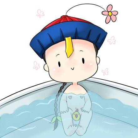 清朝小僵尸的手绘卡通头像图片