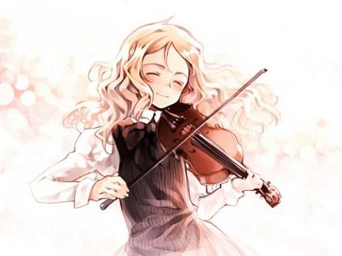 面带甜美微笑的治愈系日式风格人物插画