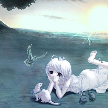 《白色透明》动漫美少女图片写真集大全(8)