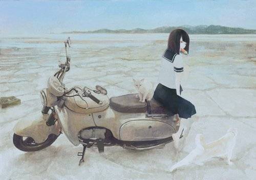 画师純笔下的那位少女的故事 -插画