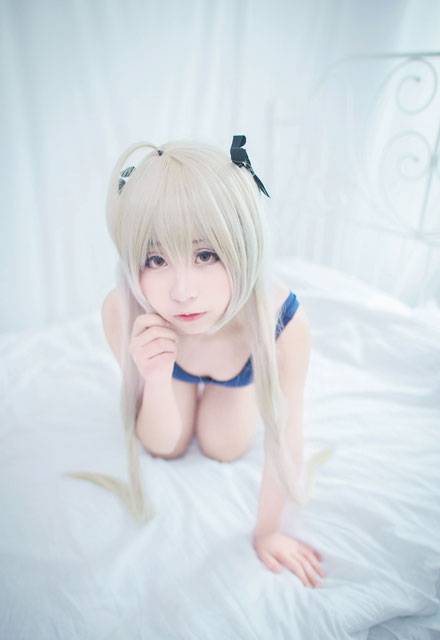白皙萝莉《缘之空》穹妹死库水COS（7）