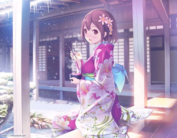 二次元脸红娇羞萌妹子可爱图集四（3）