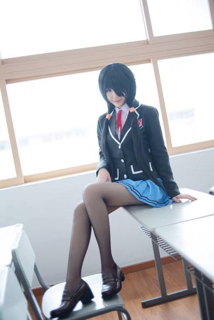 《约会大作战》时崎狂三制服COS（6）