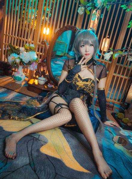 《金丝雀》旗袍洛天依COS（2）