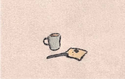 日本插画师円絵的生活类手工刺绣设计作品