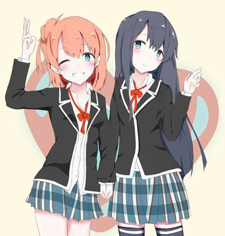 动漫美少女由比滨结衣美图赏二（）