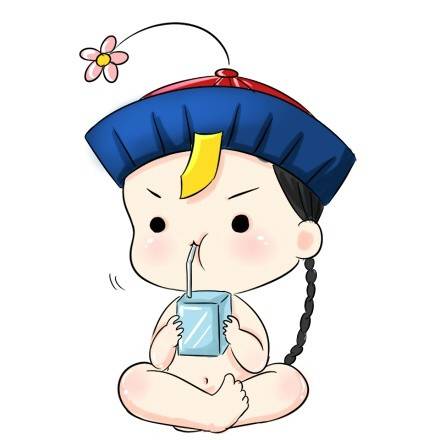 清朝小僵尸的手绘卡通头像图片