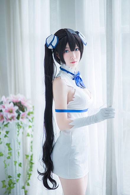 清纯萌妹巨乳萝莉赫斯缇雅COS（1）