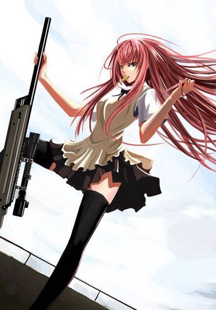 帅气枪械美少女美图(15)