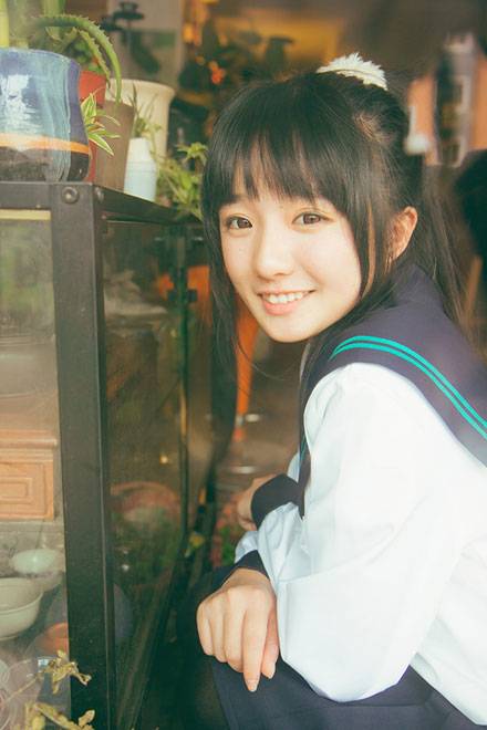 日系水手服萌妹治愈系写真（8）