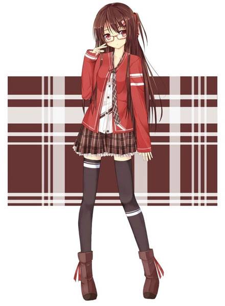 二次元眼镜萌娘美图系列2(10)