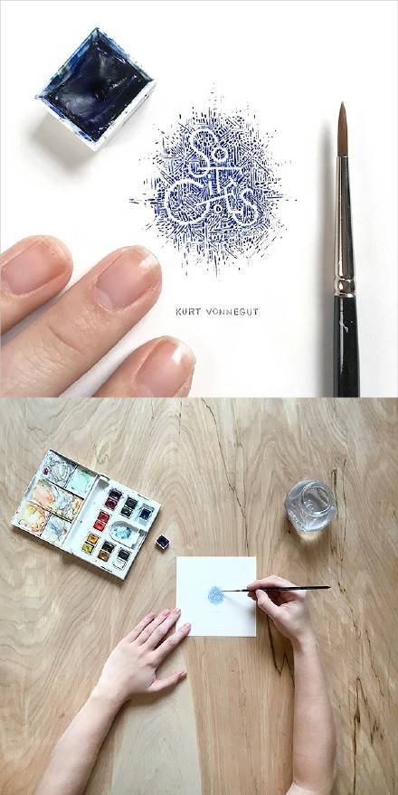 设计师DANGERDUST的手绘风格迷你英文字体设计