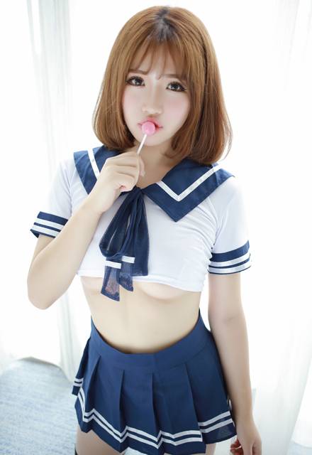 嫩模徐cake室内水手服写真（10）