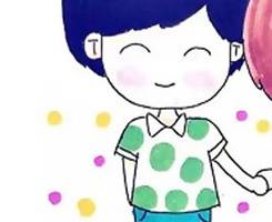 一男一女情侣卡通漫画微信头像