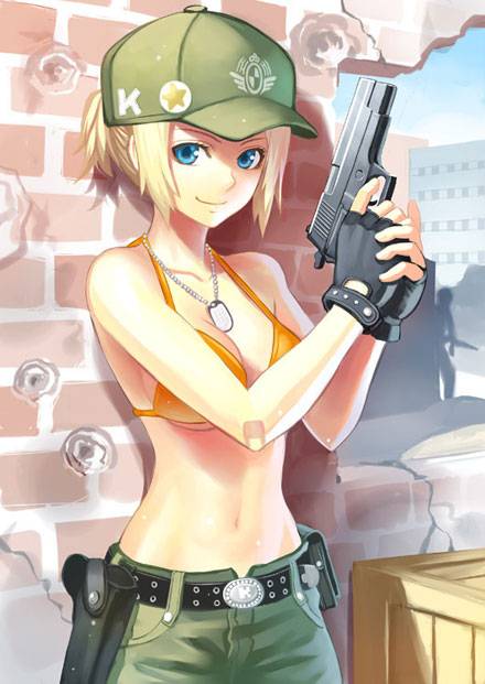 帅气枪械美少女美图二（2）