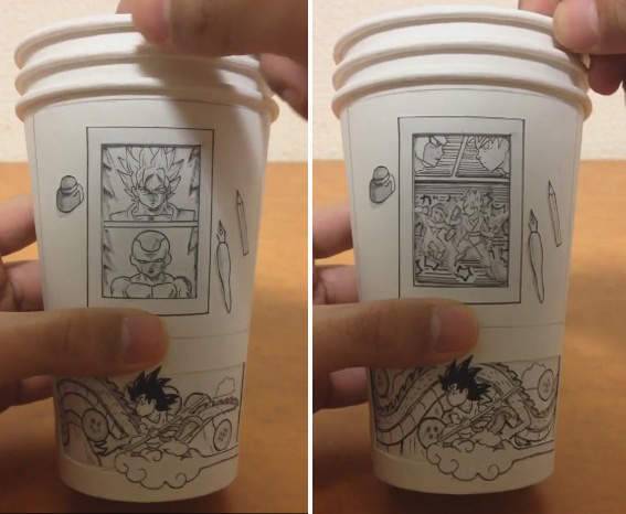 《七龙珠纸杯动图》29秒后弗利沙又被悟空轰飞啦 - 图片3