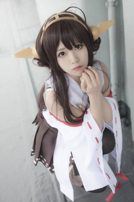 清纯萌妹《舰队collection》舰娘金刚COS（4）