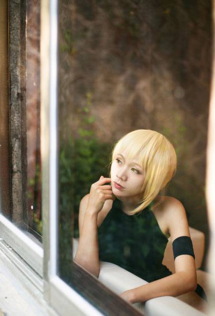 《fate》黑化saber水着性感cosplay（12）