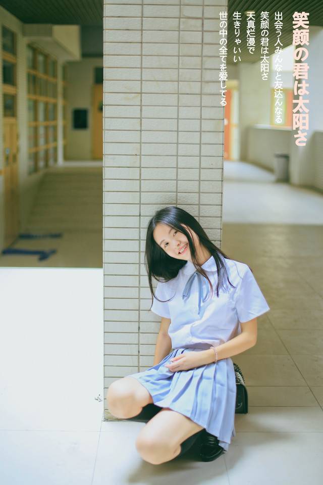 绝对领域の淡蓝色裙-650