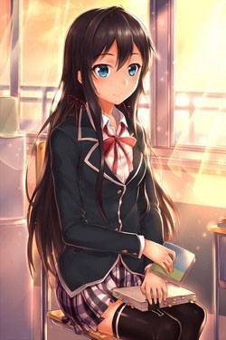 黑长直美少女雪之下雪乃美图(9)