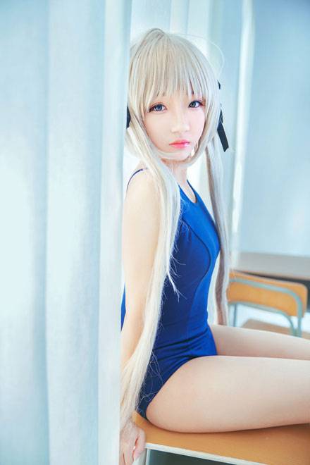 贫乳萝莉《缘之空》穹妹死库水COS（2）