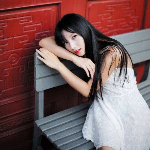 日系红唇美女意境写真（11）