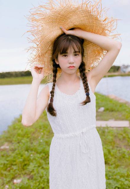 夏日小清新少女户外lomo图片写真（6）