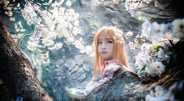 螺旋猫Tomia亚丝娜白丝制服Cos（9）