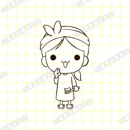 画一位娇滴滴萌萌哒的卡通女生的简笔画教程