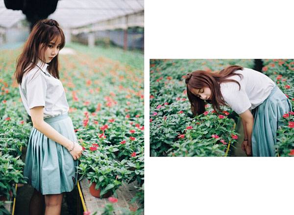 日系养眼美女胶片清新写真（10）